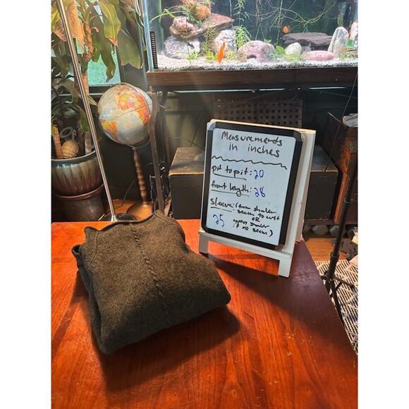 Deane & White 100% Lambswool Roll Neck Pullover Gray Sweater Women's size Large - Picture 9 of 9